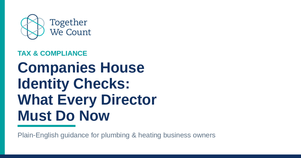 Companies House identity verification for plumbing and heating company directors